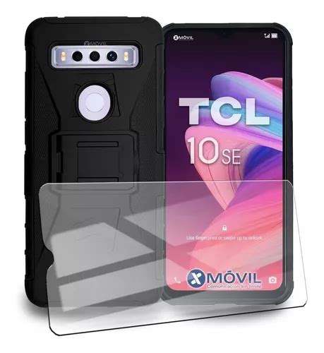 Funda Tcl 10se Uso Rudo Clip Cristal