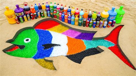 How To Make Rainbow Mahi Mahi Fish With Orbeez Big Chupa Chups Coca