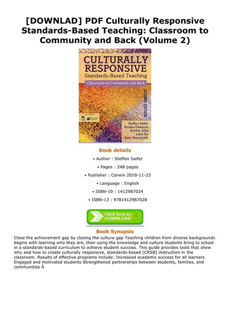 Novella DOWNLAD PDF Culturally Responsive Standards Based Teaching