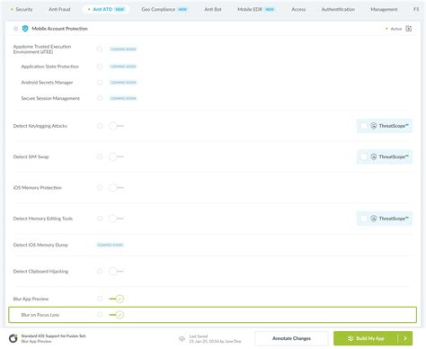 Appdome | How to Add Blur on Focus Loss to iOS Apps Using AI