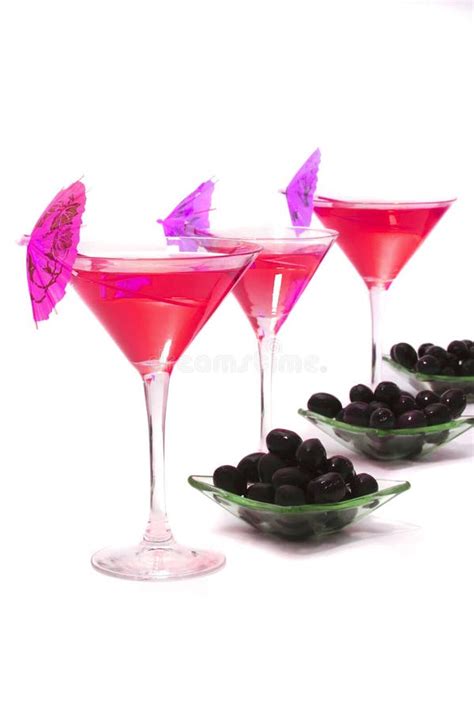 Wine Glasses With Cocktail Stock Image Image Of Alcohol 7205831