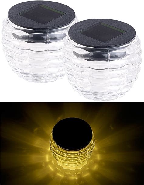 Lunartec Solarlichter 2er Set Solar LED Windlichter Liora Glas