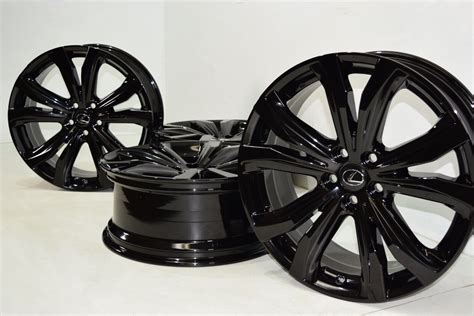 20″ Lexus RX350 RX450H Black Wheels Rims Factory OEM Set 74338 – Factory Wheel Republic