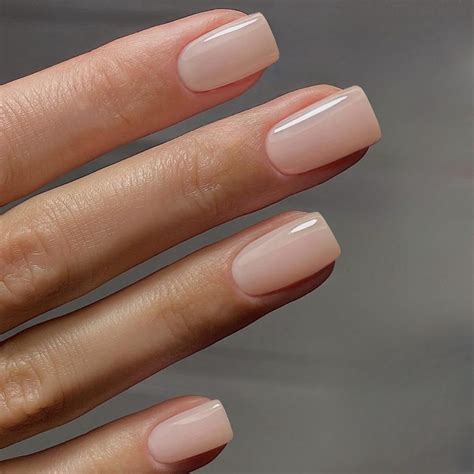 Pcs Natural Nude Press On Nails Short Medium Square Fake Nails Acrylic Solid Colored Gel Glue