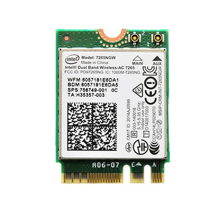 Intel Dual Band Wireless AC 7265