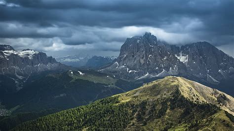 Nubes Alpes Dolomitas Paisaje Monta As Fondo De Pantalla Hd