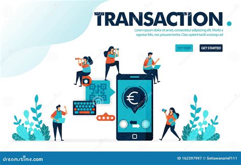 Vector Illustration Safe Mobile Banking Transfers And Bill Payments