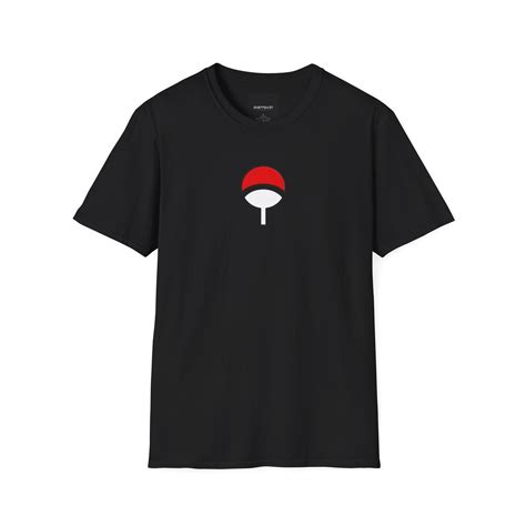 Uchiha Clan Anime T Shirt Minimalistic Anime Uchiha Shirt Front Print