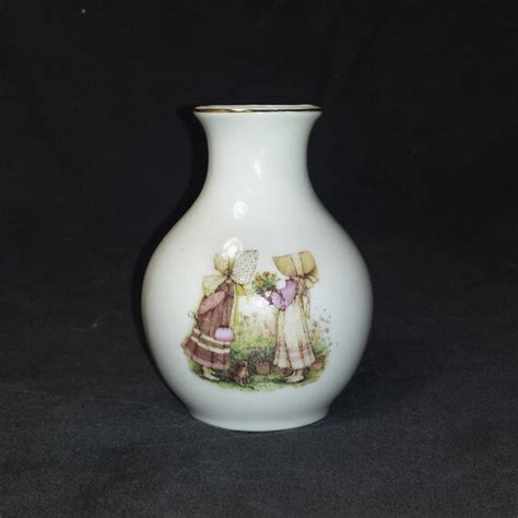 Vintage Holly Hobbie Porcelain Bud Vase 1981 Holly Hobby