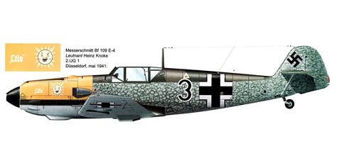 Asisbiz Messerschmitt Bf 109E4 2 JG1 Black 3 Heinz Knoke Lilo Katwijk