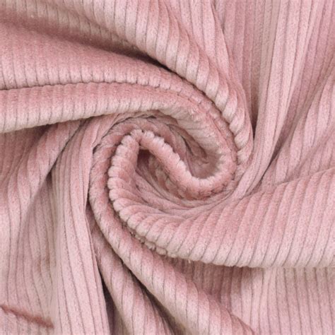 Stretch Corduroy Susi Dusty Pink Fabrics Hemmers