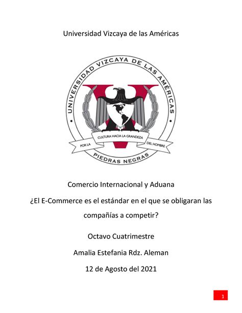 Tesis Universidad Vizcaya de las AmÈricas Comercio Internacional y