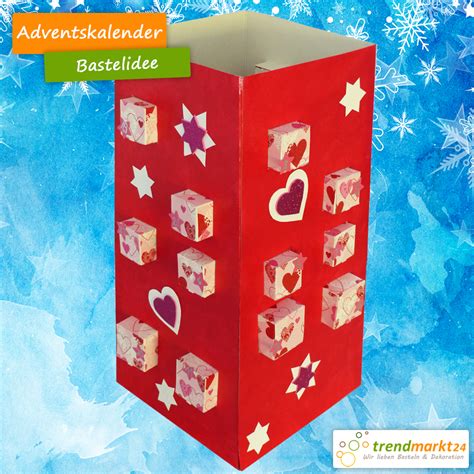Trendmarkt24 🥰 Bastelidee Adventskalender Für