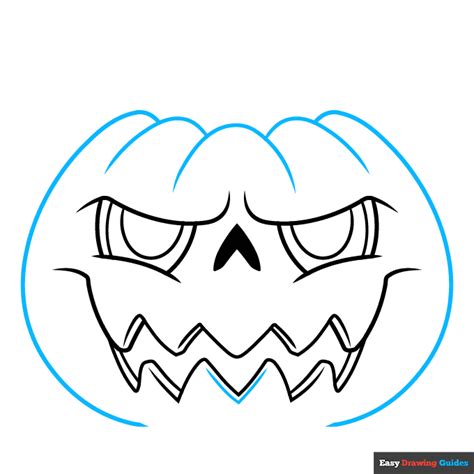 How to Draw a Halloween Pumpkin - Really Easy Drawing Tutorial