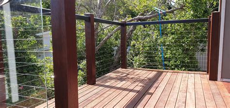 Timber Wire Balustrade In Bardon Brisbane