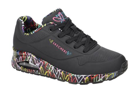 Skechers Uno Schuhe Schwarz Lovewall Schuhhaus Strauch