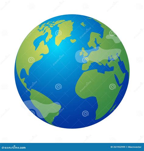 Isometric Earth Icon Stock Vector Illustration Of Icon 261952999