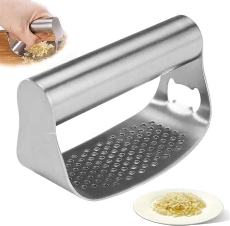 Amazon Stainless Steel Garlic Press 2024 Newest Garlic Press