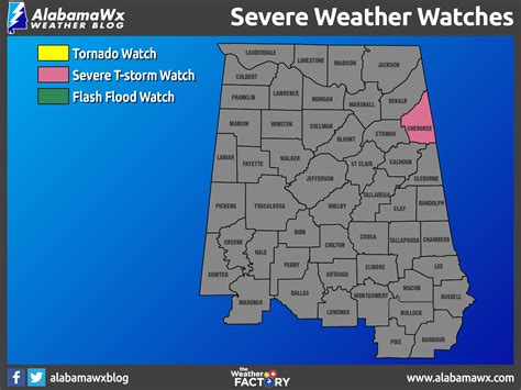 Severe Thunderstorm Watch Canceled For All Alabama Counties The Alabama Weather Blog