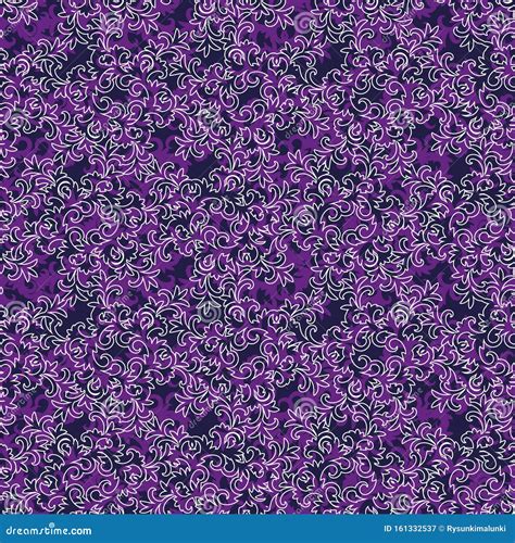 Purple Damask Pattern Background Vector Illustration Cartoondealer