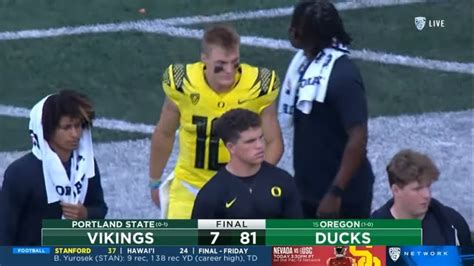 Oregon Scores 81 Points Vs Portland State YouTube