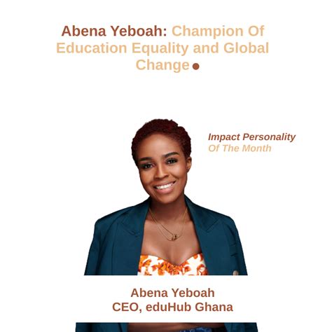 Abena Yeboah: Champion of Education Equality and Global Change - NGOs ...