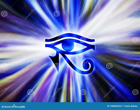 Eye of Horus Egyptian Symbol Stock Illustration - Illustration of ...