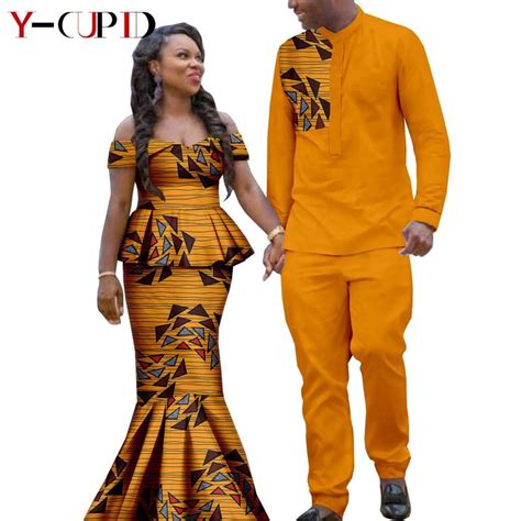 Couples African African Attire For Men African Clothing African Fashion African Print Tops