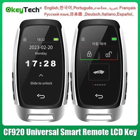 CF920 Evrensel Ak Ll Uzaktan LCD Anahtar Rahat Giri Ekran Tu U Kore