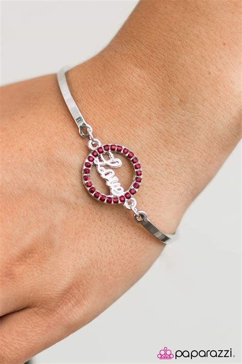 Paparazzi Love Your Story Red Bracelet