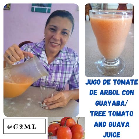 Jugo De Tomate De Árbol Con Guayaba Tree Tomato And Guava Juice Esp