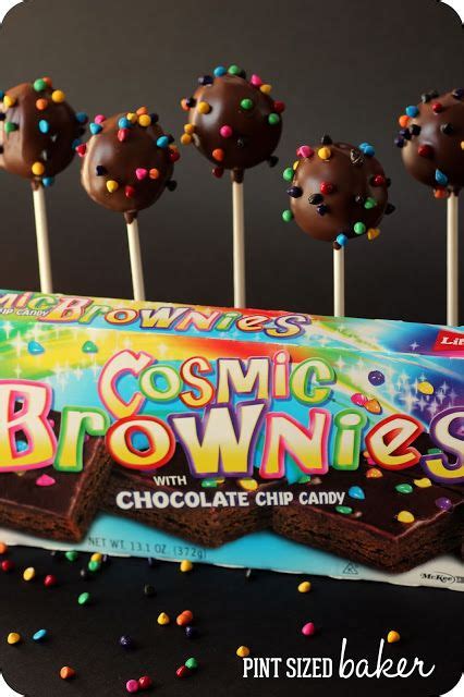 Pint Sized Baker Cosmic Brownie Pops Brownie Cake Pops Cake Pop