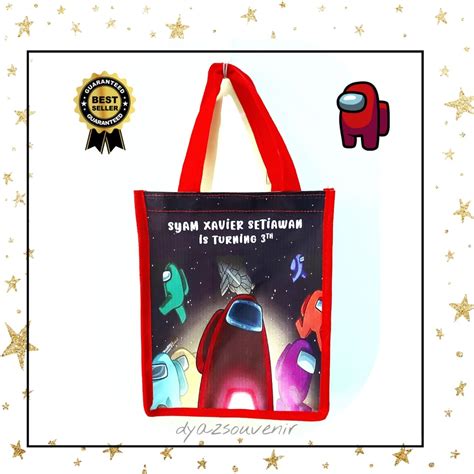 Jual Among Us Bag Tas Among Us Souvenir Among Us Goodie Bag Among