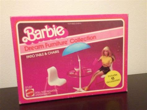 Vintage 70s 80s Barbie Dream House Furniture Patio Table Set Mib 405218932