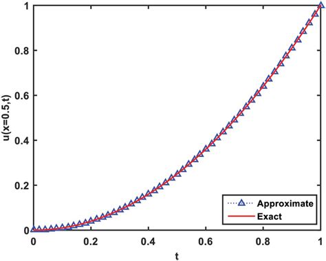 The comparison of the exact solution and numerical solution with fixed ... 