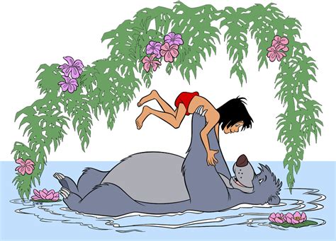 Baloo And Mowgli Clip Art Images From The Jungle Book Disney Clip Art