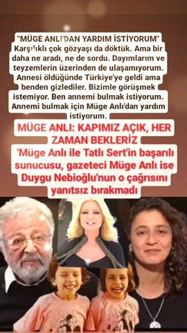 METİN AKPINAR IN KIZI ANNESİ Nİ BULMAK İÇİN MÜGE ANLI DAN YARDIM