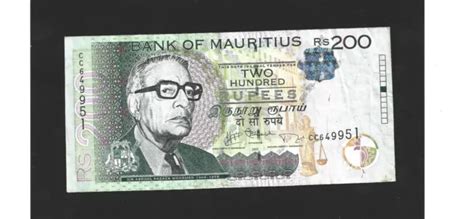 BILLET DE BANQUE D Ile Maurice 200 Rupees 2013 EUR 10 00 PicClick FR