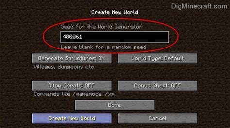 How to Create a World with a Seed in Minecraft - MINECRAFT, FORTNITE, PUBG, ROBLOX Hacks & Cheats.