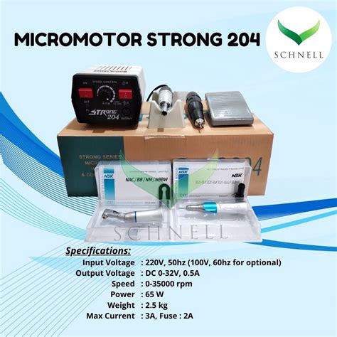 Jual Micromotor Mikromotor Strong Mahasiswa Lab Gigi Highspeed Lowspeed