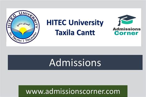 Hitec University Taxila Cantt Admissions Spring 2023