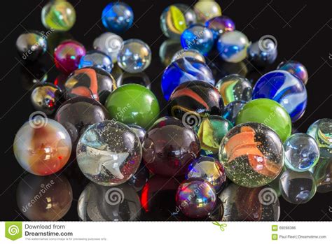 Various Glass Marbles Stock Photo Image Of Colorful 69288386