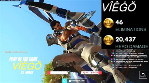 Gale Carry Hanzo And Ashe Gameplay 46 Elims Potg [ Overwatch Season