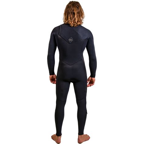 2024 O Neill Mens HyperFreak 4 3mm Chest Zip Wetsuit 5344 Black