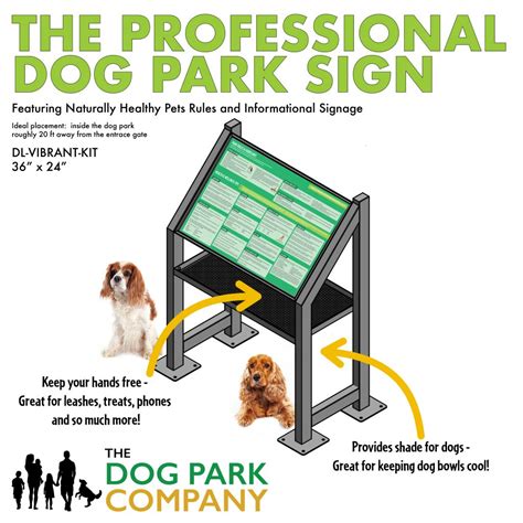 Dog Park Products Dog Park Rules Professional Dog Park Sign