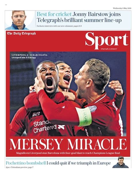 Miracle Of Anfield How The World Reacted To Liverpools Night Of