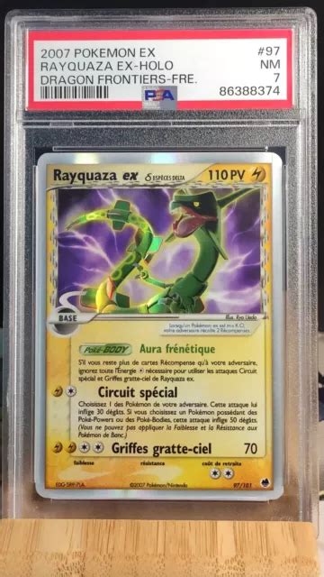 Carte Pok Mon Rayquaza Ex Ile Des Dragons Psa Eur