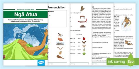 Ngā Atua Introduction to Te Reo Māori Booklet Twinkl