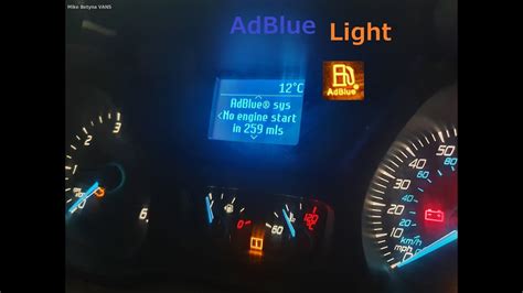 Ford Transit Adblue Light On Dash No Engine Start In Miles