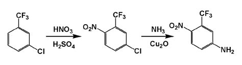 5 氨基 2 硝基三氟甲苯的制备和应用